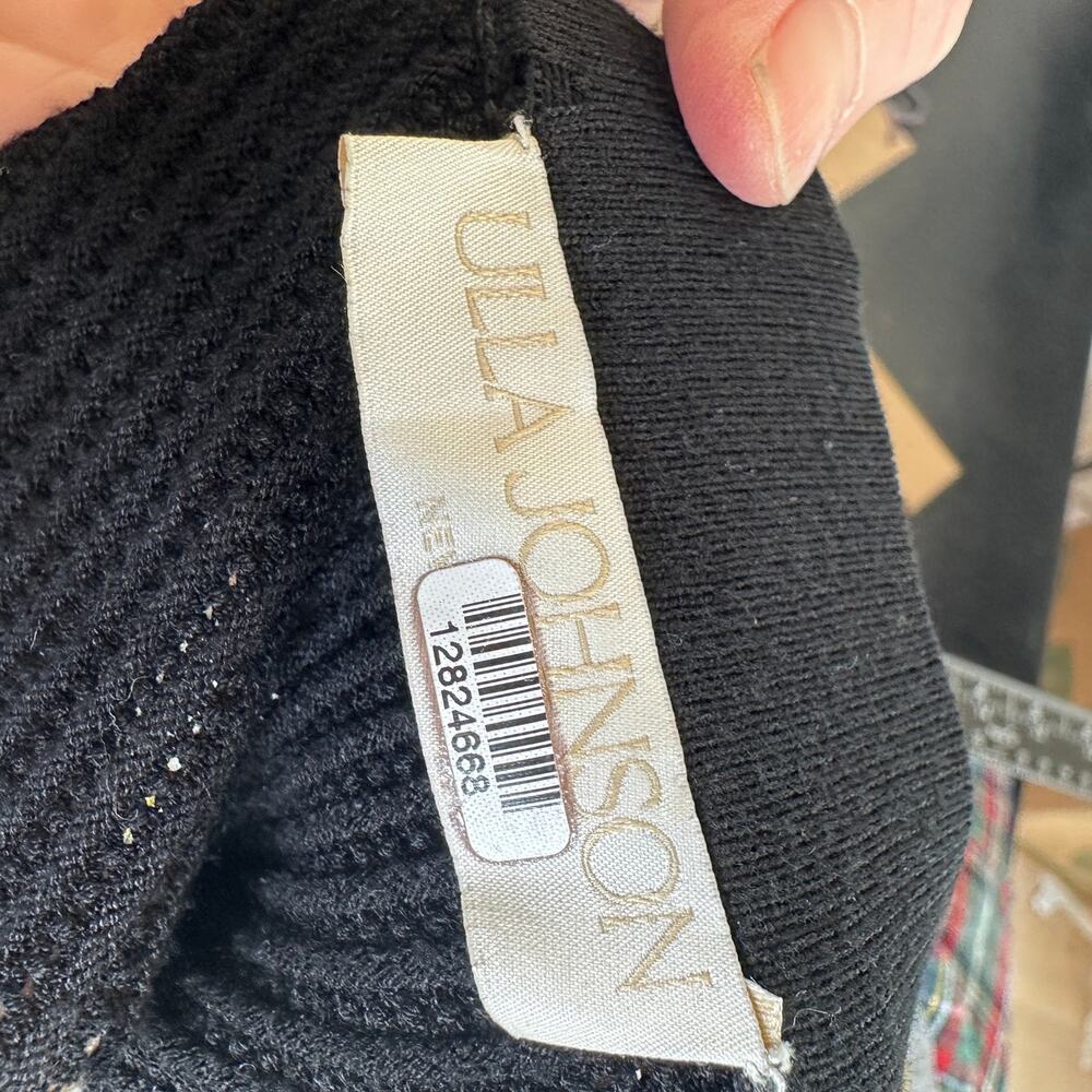 Ulla Johnson Black Metallic Midi Skirt SMALL Ombre Cocktail Work Designer $500 - Picture 11 of 13
